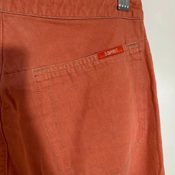 Esprit women’s orange ankle wide leg jeans vintage Y2K - Picture 4 of 8